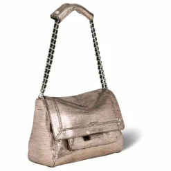 New Jérôme Dreyfuss Sac Lulu M Lamé | Champagne
