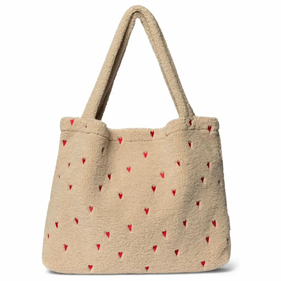 Online Studio Noos Sac mom-bag Hearts | Ecru