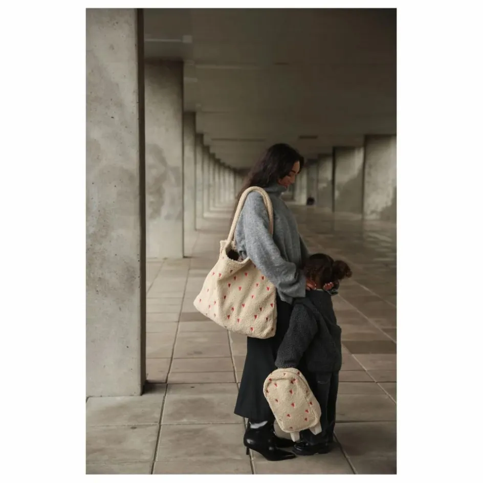 Online Studio Noos Sac mom-bag Hearts | Ecru