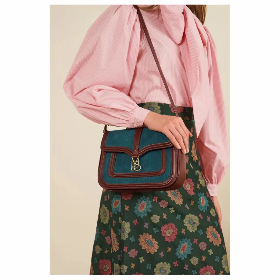 Femme Maria de la Orden Sacs À Main*Sac Noah Velours Côtelé et Cuir |