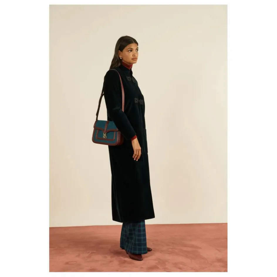 Femme Maria de la Orden Sacs À Main*Sac Noah Velours Côtelé et Cuir |