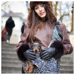 Caramel & Cie Accessoires Animaux*Sac Promenade Cross Body Léopard Chien |