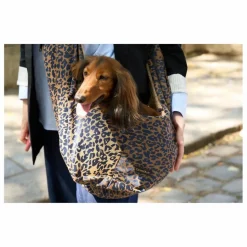 Caramel & Cie Sac Promenade Cross Body Léopard Chien | Marron
