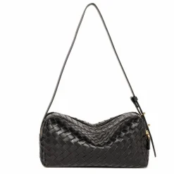 Clearance Elleme Sac Trousse Cuir Tressé | Noir