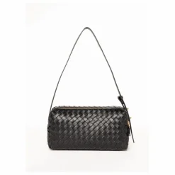 Clearance Elleme Sac Trousse Cuir Tressé | Noir