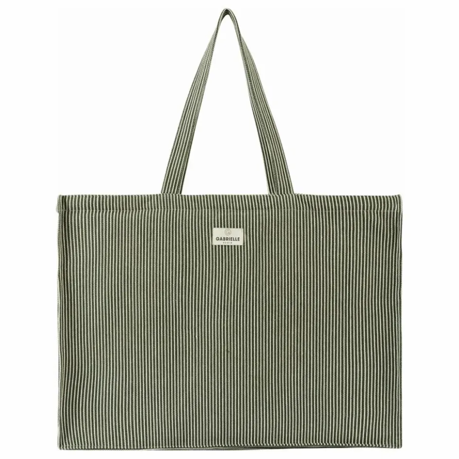 Gabrielle Paris Sac week-end à rayures en coton ||Femme Sacs Weeks Ends|Sacs Week-End
