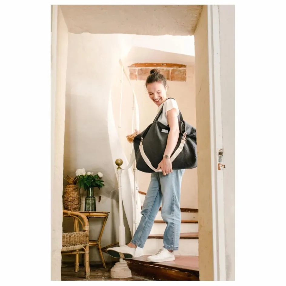 Adorna Sac week-end en lin | Bleu marine