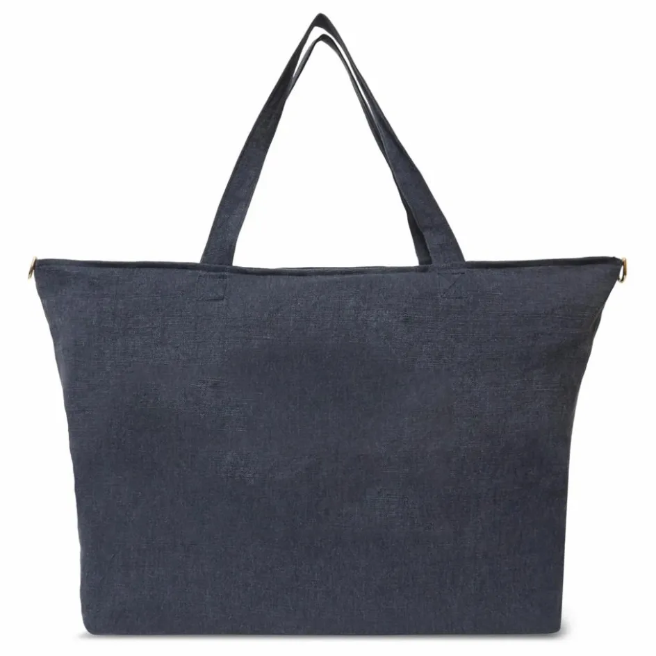 Adorna Sac week-end en lin | Bleu marine