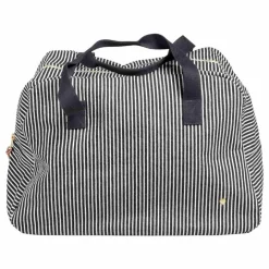 Clearance La cerise sur le gâteau Sac week-end rayé en coton bio Basile | Caviar