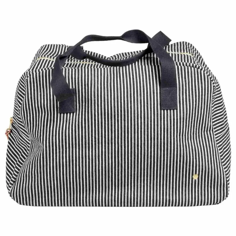 Clearance La cerise sur le gâteau Sac week-end rayé en coton bio Basile | Caviar