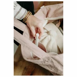 Sale Adorna Sac zippé en lin | Rose poudré