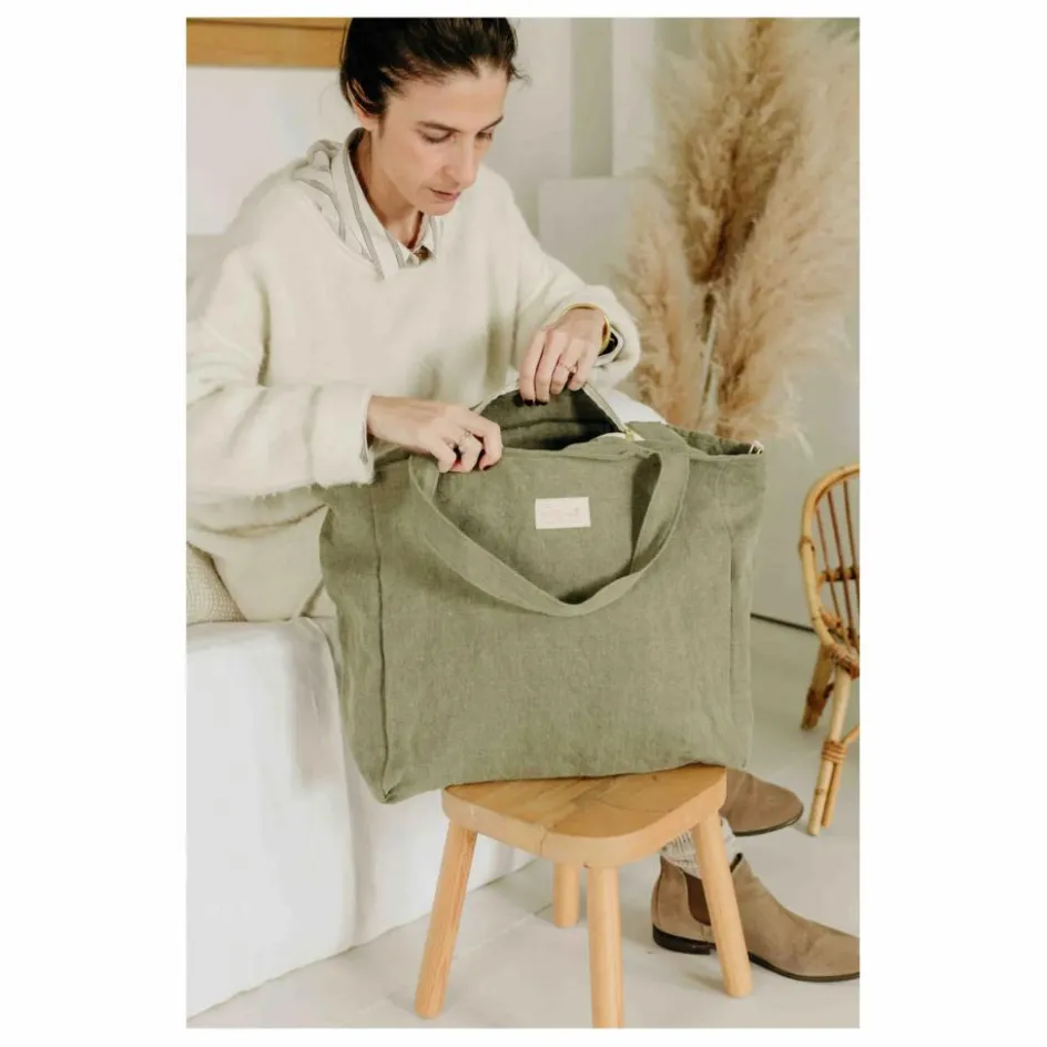 Adorna Sac zippé en lin || Sacs À Langer|Sacs À Langer, Trousses