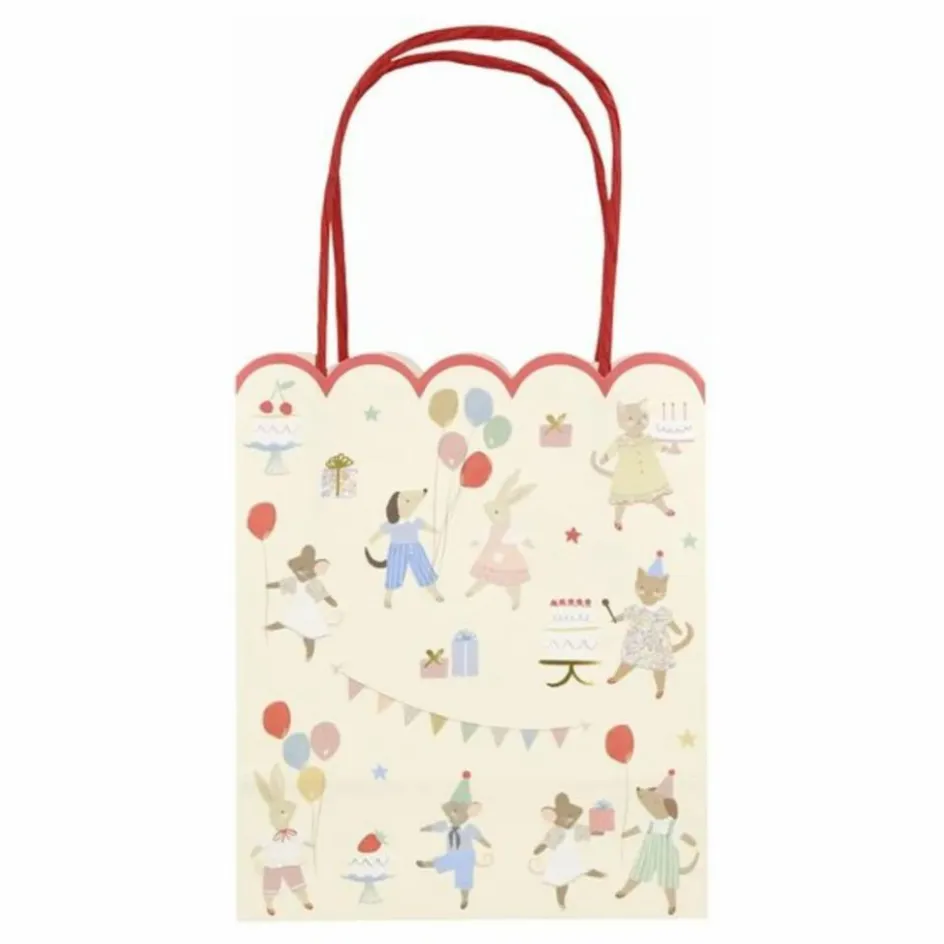 Enfant Meri Meri Décoration De Fête*Sacs d'anniversaire Animal Friends - Set de 8