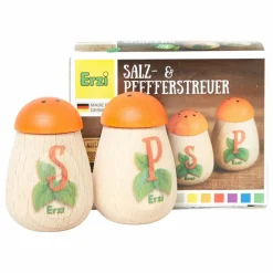Outlet Erzi Salière et poivrier à jouer en bois Multicolore