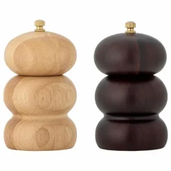 Salière et Poivrière Marge en bois d'hévéa | Art De La Table