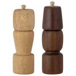 Bloomingville Salière et poivrière Mill en bois - Set de 2| Art De La Table