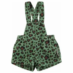 Hot Salopette Courte Léopard Velours Côtelé | Enfant Combinaisons|Bodies, Combinaisons