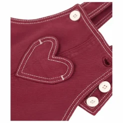Outlet Petit Bateau Salopette Cœur | Bordeaux
