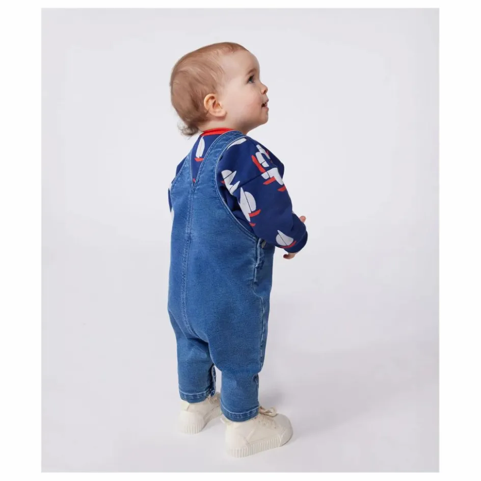 Petit Bateau Salopette Denim Badore || Bodies, Combinaisons|Combinaisons Et Bodies