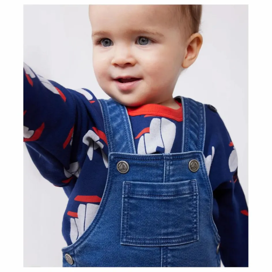 Petit Bateau Salopette Denim Badore || Bodies, Combinaisons|Combinaisons Et Bodies