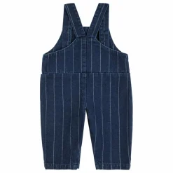 Bobo Choses Salopette en Jean Train Coton Bio | Bleu nuit