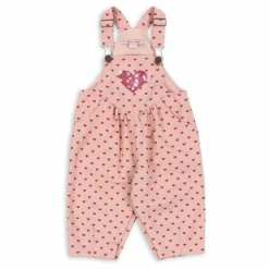 Konges Sløjd Salopette Nola Cœurs Coton Bio ||Enfant Robes, Combinaisons|Bodies, Combinaisons