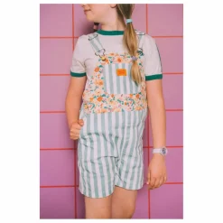 Clearance Favorite People Salopette Short Fleur | Bleu canard