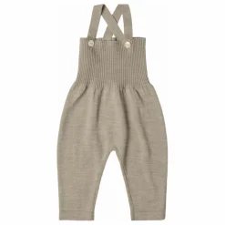 New FUB Salopette Taille Haute Laine de Mérinos | Beige chiné