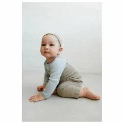 New FUB Salopette Taille Haute Laine de Mérinos | Beige chiné