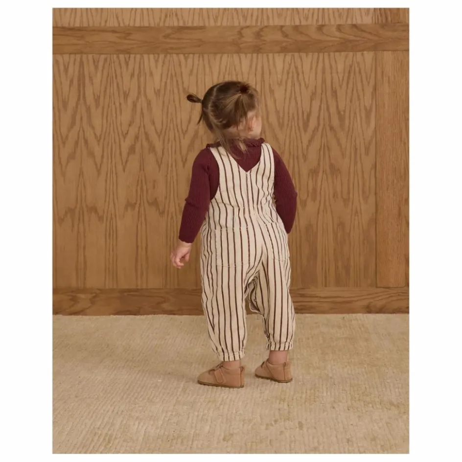 Sale Rylee + Cru Salopette Vintage Rayures | Ecru