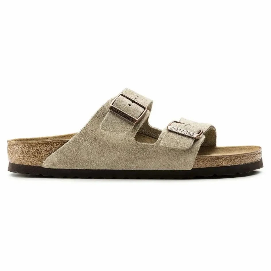 Discount BIRKENSTOCK Sandales Arizona SFB Cuir Suede - Collection Adulte | Taupe