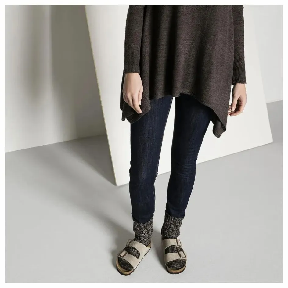 Discount BIRKENSTOCK Sandales Arizona SFB Cuir Suede - Collection Adulte | Taupe