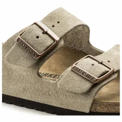 Discount BIRKENSTOCK Sandales Arizona SFB Cuir Suede - Collection Adulte | Taupe