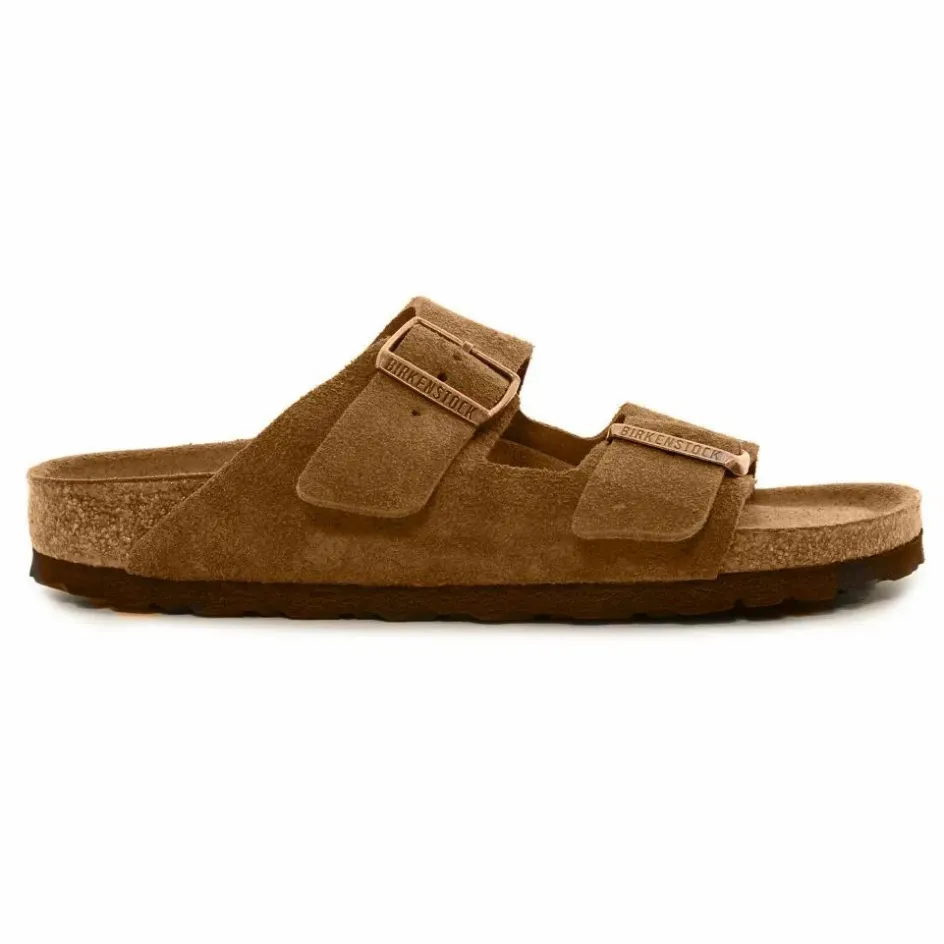 Femme BIRKENSTOCK Sandales, Espadrilles*Sandales Arizona SFB Cuir Suède Chaussant Etroit |