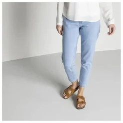 Femme BIRKENSTOCK Sandales, Espadrilles*Sandales Arizona SFB Cuir Suède Chaussant Etroit |