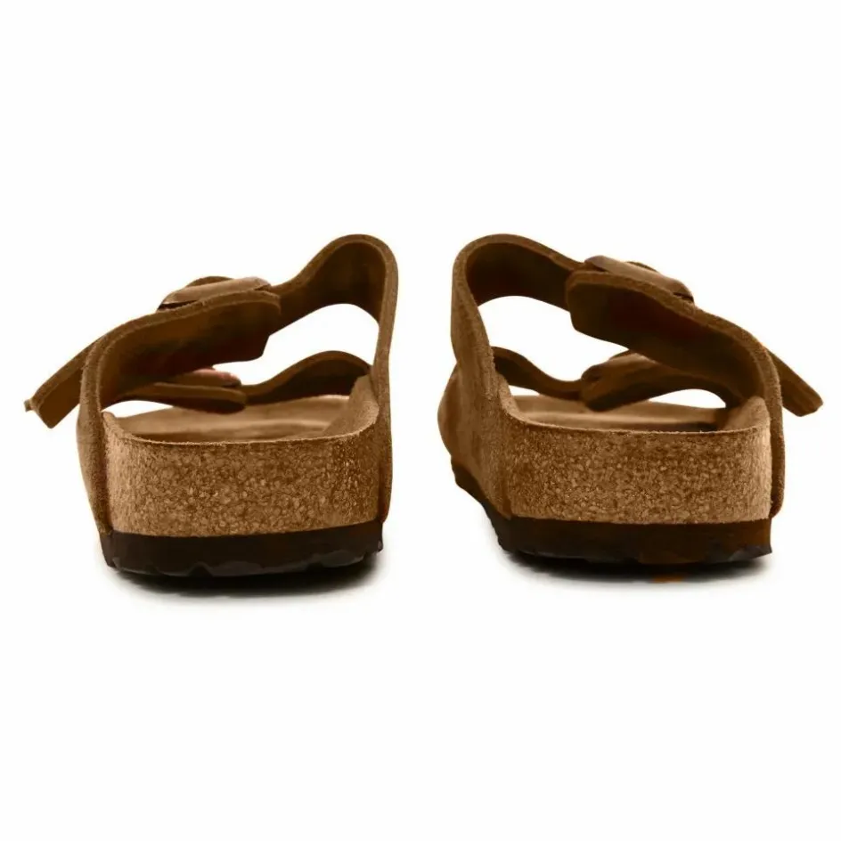 Femme BIRKENSTOCK Sandales, Espadrilles*Sandales Arizona SFB Cuir Suède Chaussant Etroit |