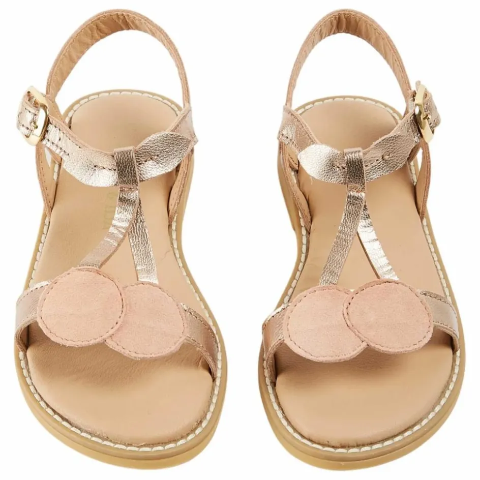 Enfant Emile et Ida Sandales, Espadrilles*Sandales Cerises Cuir |