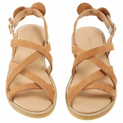 Emile et Ida Sandales Croisillons Cuir | Camel
