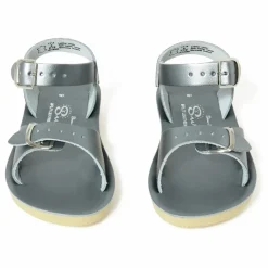 New Salt-Water Sandales Cuir Waterproof Surfer | Argenté