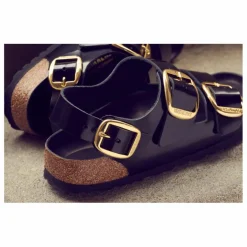 Online BIRKENSTOCK Sandales Milano Chaussant Etroit | Noir