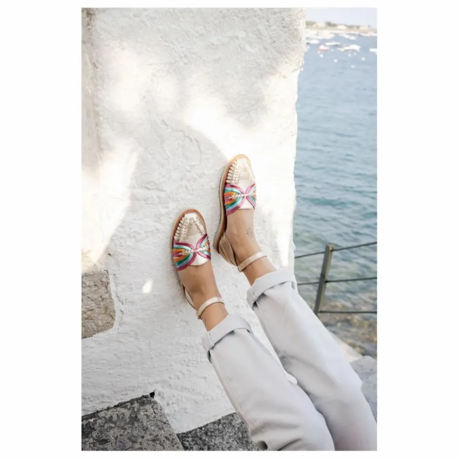 Mapache Sandales Nayeli Métallisées ||Femme Sandales, Espadrilles