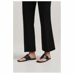 New A. Emery Sandales Paton Embossées Crocodile | Noir