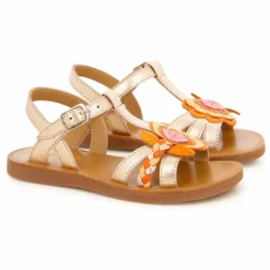 Online Pom d'Api Sandales Plagette Alto | Or rose