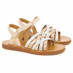 Outlet Pom d'Api Sandales Plagette Lux | Or rose