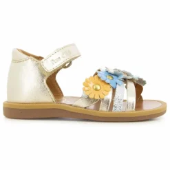 Sale Pom d'Api Sandales Poppy Multi Flo | Doré