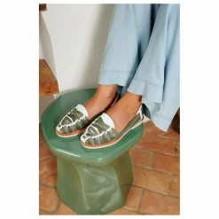 Sale Mapache Sandales Rita Blanc | Vert kaki