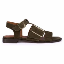 Best Anthology Paris Sandales Rosilda Daim | Vert olive