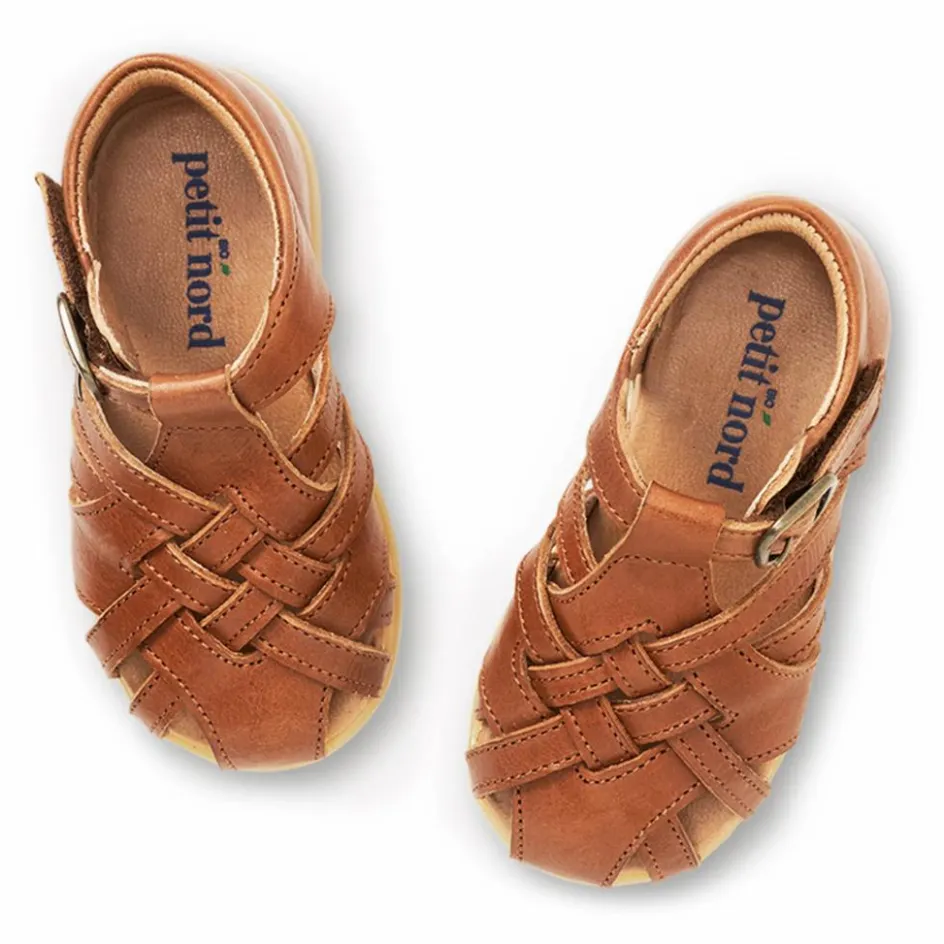 Hot Petit Nord Sandales Scratchs Starter Diamond | Cognac
