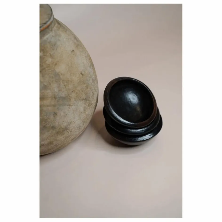 Online Woodmata Saucier en terracotta | Noir
