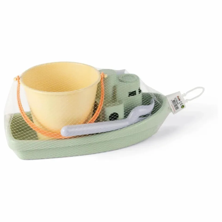 Dantoy Seau et bateau de plage avec leurs accessoires en bioplastique| Jeux D'Extérieur